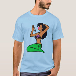 afro latina-sjöjungfru t shirt