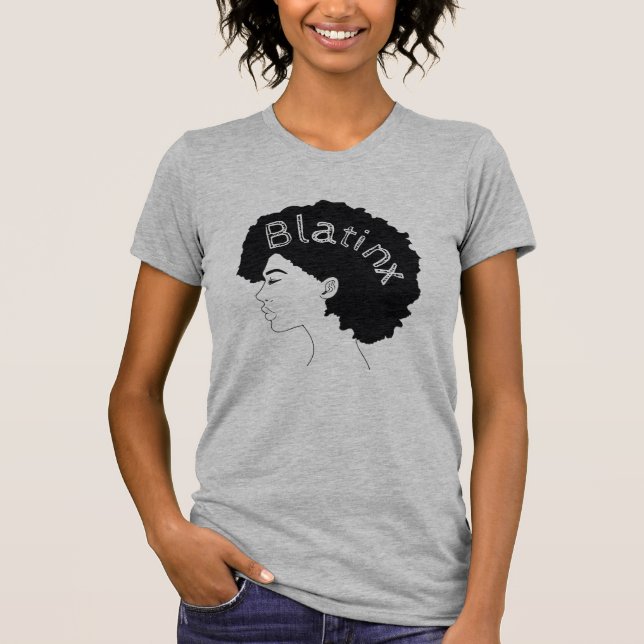 "Afro- Latinx" serie"Blatinx" de themed tshirtsna T Shirt (Framsida)