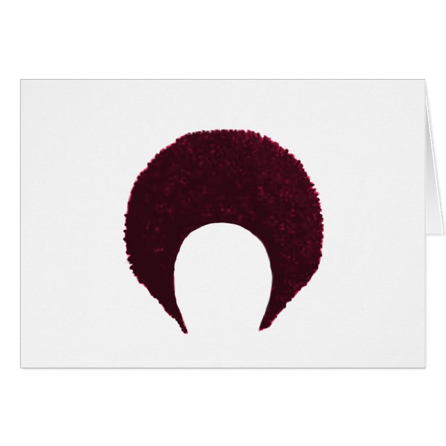 Afro Magenta MUSEUM Zazzle-gåvor Hälsningskort (Framsidan Horizontal)