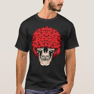 Afro-Mans Skalle: Ymnigt Lockigt Rött Hår T Shirt
