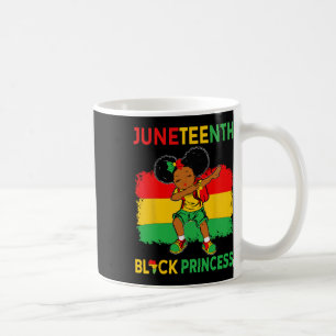 Afro Melanin Dabbing Girl Black Princess Juneteent Kaffemugg