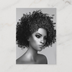 Afro- modeelegant visitkort