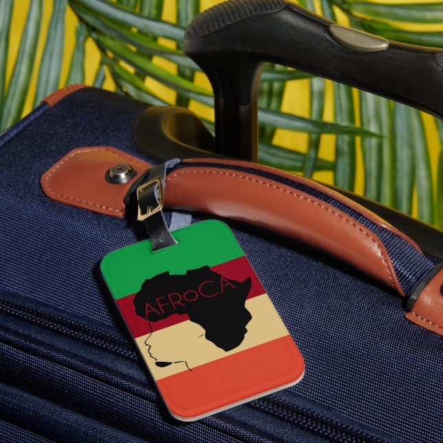 Afro Natural Black Hair Bagagebricka (Framsida Insitu 1)