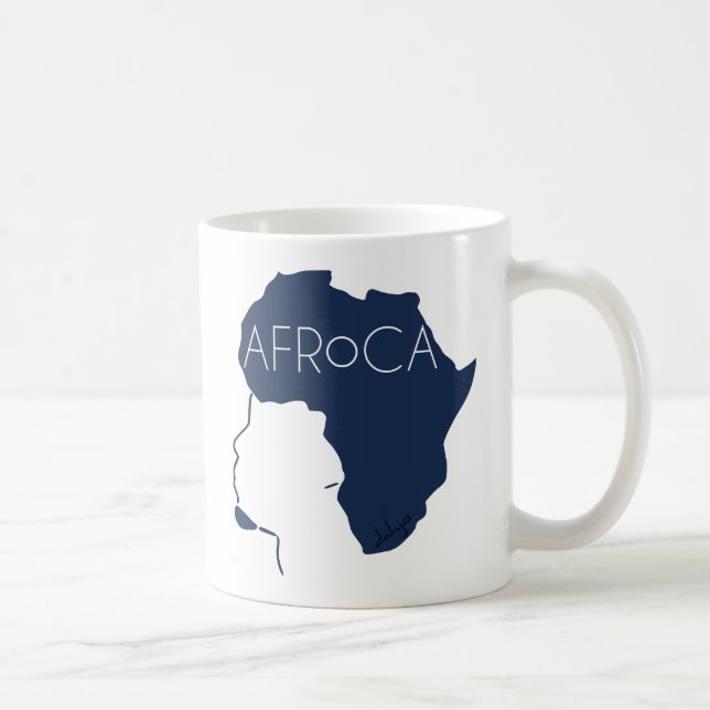Afro Natural Black Hair Kaffemugg (Höger)