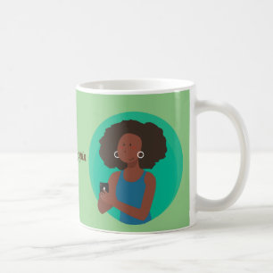 Afro Natural Hair Curses Kaffemugg