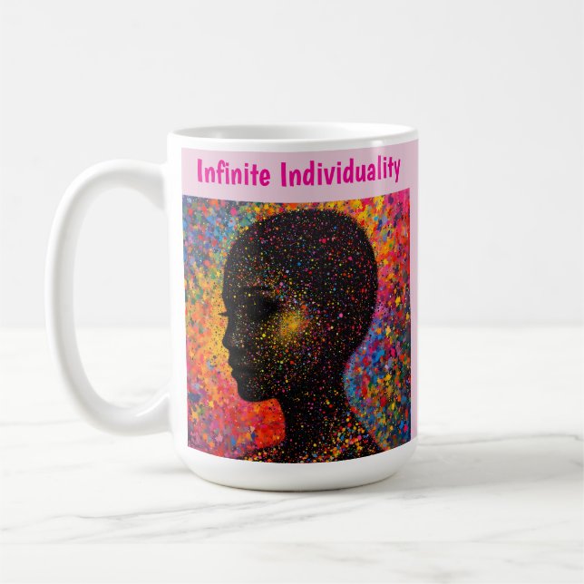 Afro Nebula Whisper – Black History Celebration Kaffemugg (Vänster)
