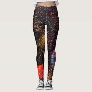 Afro Nebula Whisper – Black History Firande Leggings