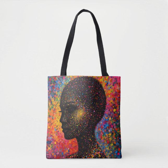 Afro Nebula Whisper – Black History Firande Tygkasse (Framsida)