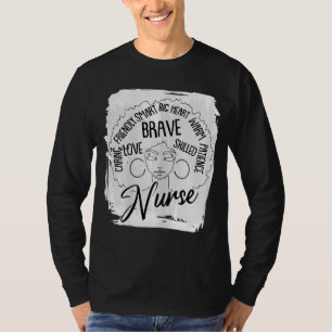 Afro Nurse Black History Month BLM Melanin Queen R T Shirt