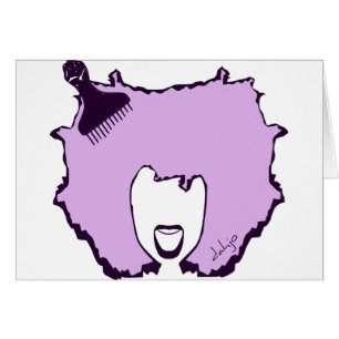 Afro Plocka Hälsningskort