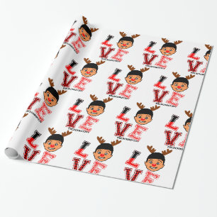 Afro Pojken julklapp, röd näsa, renare Presentpapper