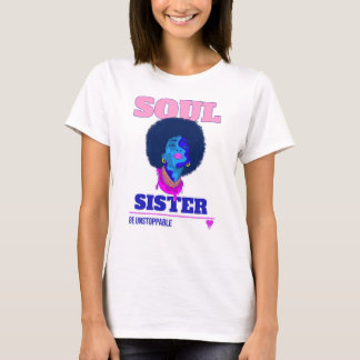 Afro Pop Art T-Shirt kan inte stängas av