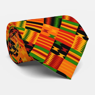 Afro Pop-Coola Färgfull Kente-design Slips