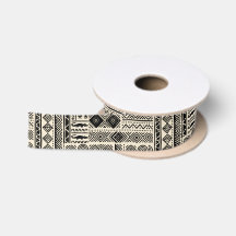 Afro Pop Mudcloth-design Satinsnöre