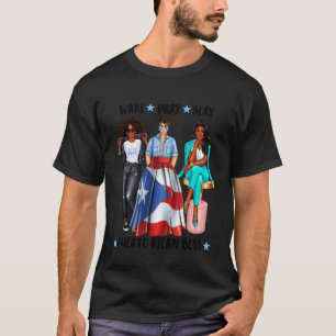 Afro Puertoricansk chef vd affärskvinna Puerto R T Shirt