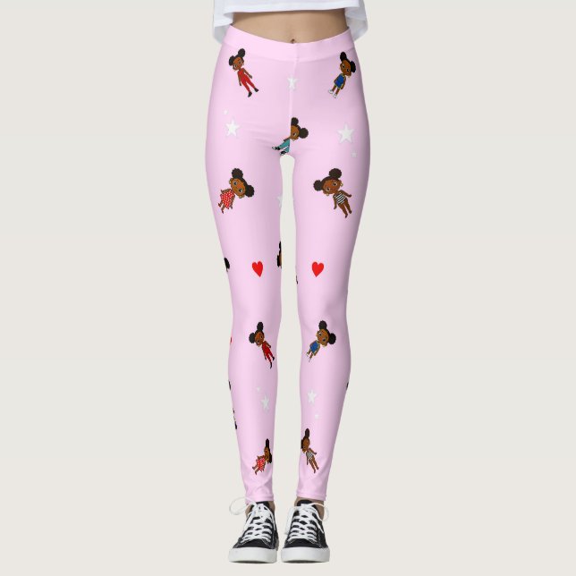 Afro Puff Leggings (Framsida)