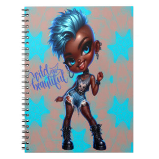 Afro Punk Blue Star BeSnyval Spiral bärbar dator Anteckningsbok