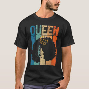 Afro Queen Melanin Black Woman Magic Black History T Shirt