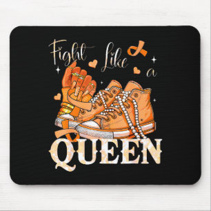 Afro Queen Multipel Skleros Överlevande Orange Ban Musmatta