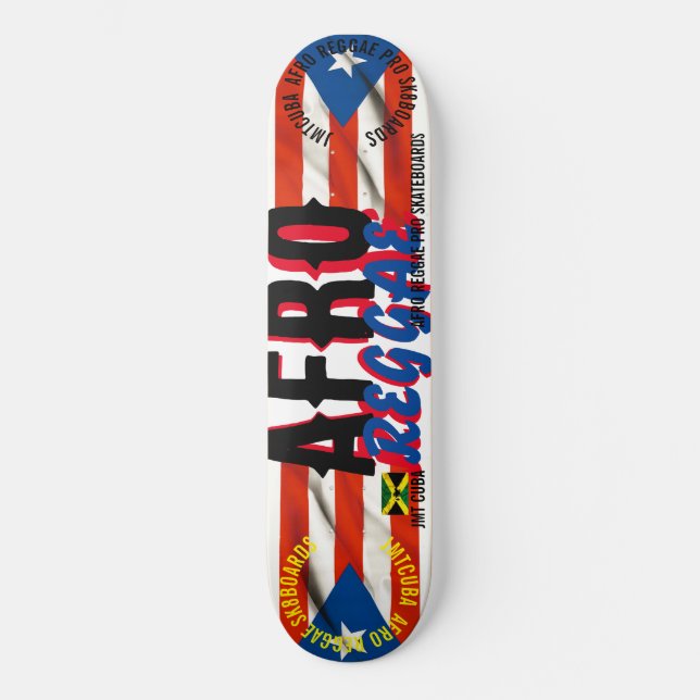 AFRO REGGAE JMT CUBA 8 1/4-tums Skateboard Deck (Framsida)