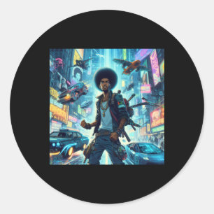 Afro Revolution #5 Runt Klistermärke