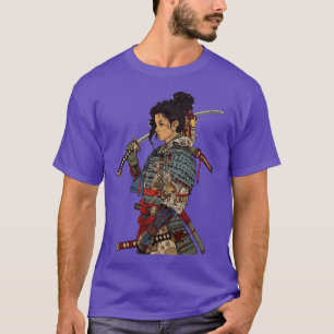 Afro Samurai Girl Japansk konst T Shirt