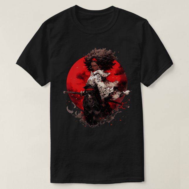 Afro Samurai Girl T Shirt (Design framsida)