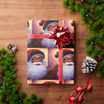 Afro Santa, Black Santa, jul,afrikansk amerikan Presentpapper<br><div class="desc">Afro Santa, Black Santa,  jul, African American Wrapping Papper</div>
