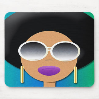 Afro- skönhet Mousepad Musmatta
