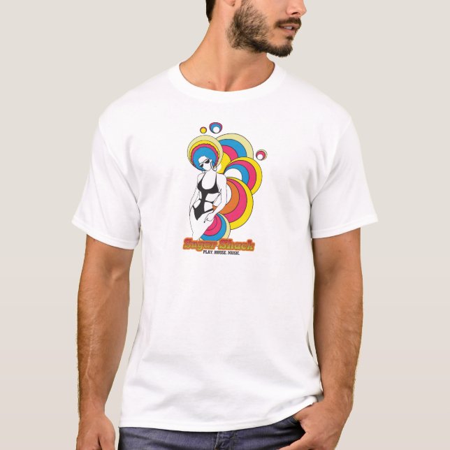 Afro- sockerhydda t shirt (Framsida)