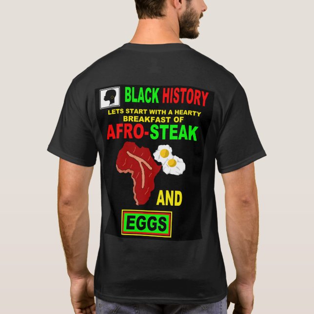 AFRO STEAK OCH ÄGG T SHIRT (Baksida)