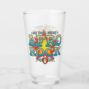 Afro Sten Soul Glass Tumbler Glaskopp