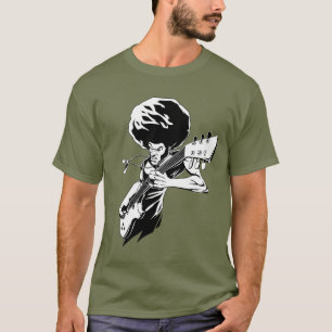 Afro- stengitarrist tee