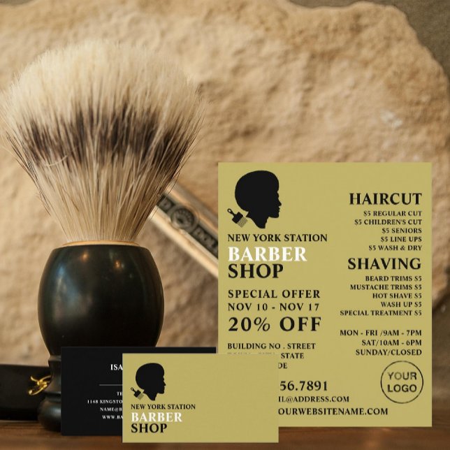 Afro Stil, Manar Barbers Reklamation Flygblad (Skapare uppladdad)