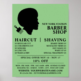 Afro Stil, Manar Barbers Reklamation Poster