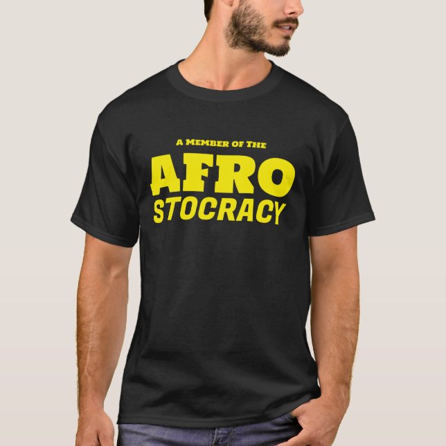 AFRO STOCORACY Basic Mörk T-Shirt (Framsida)