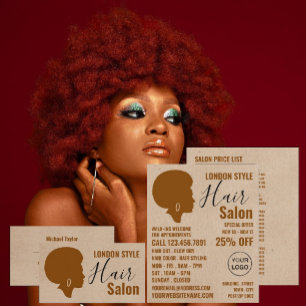 Afro Style, Frisör, Frisörsalong Reklam Reklamblad