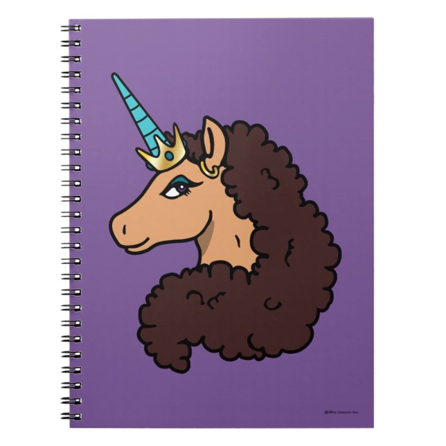 Afro Unicorn | Divine Anteckningsbok (Framsidan)
