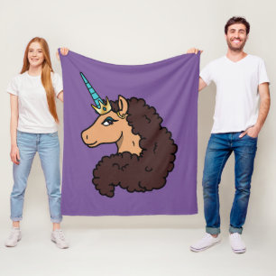 Afro Unicorn Divine Fleecefilt