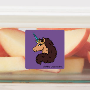 Afro Unicorn Divine Klistermärke