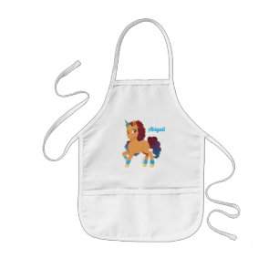 Afro Unicorn   Divine Prancing Barnförkläde