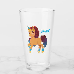 Afro Unicorn Divine Prancing Glaskopp