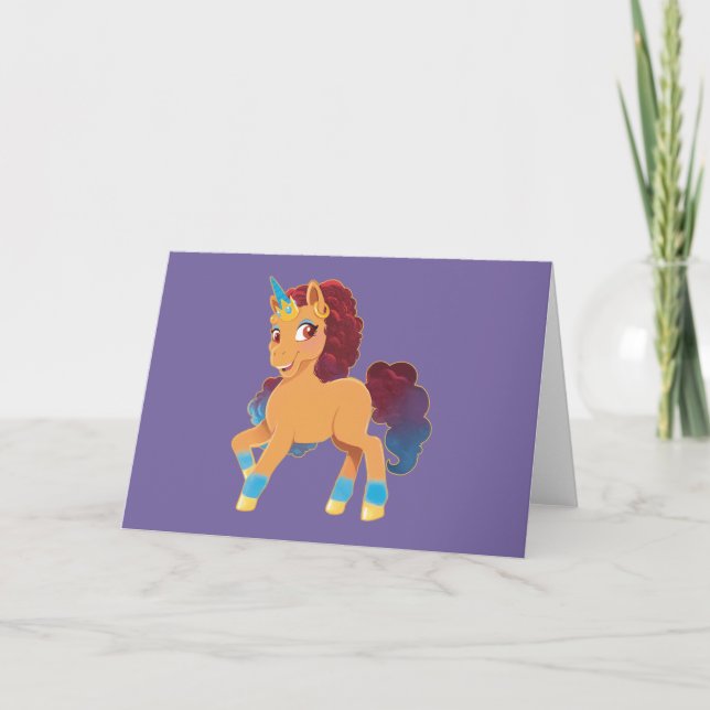 Afro Unicorn | Divine Prancing Kort (Framsida)