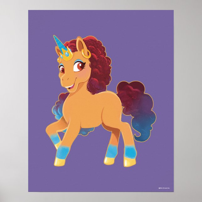 Afro Unicorn | Divine Prancing Poster (Framsidan)