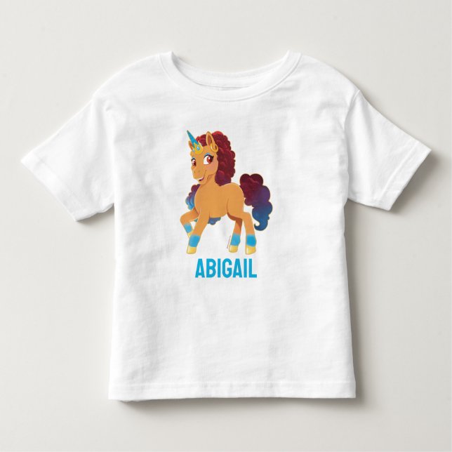 Afro Unicorn | Divine Prancing T Shirt (Framsida)