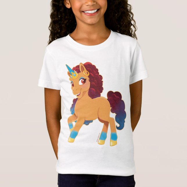 Afro Unicorn | Divine Prancing T Shirt (Framsida)