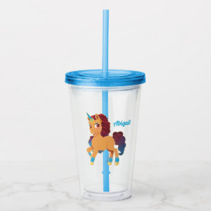 Afro Unicorn Divine Prancing Take Away Mugg