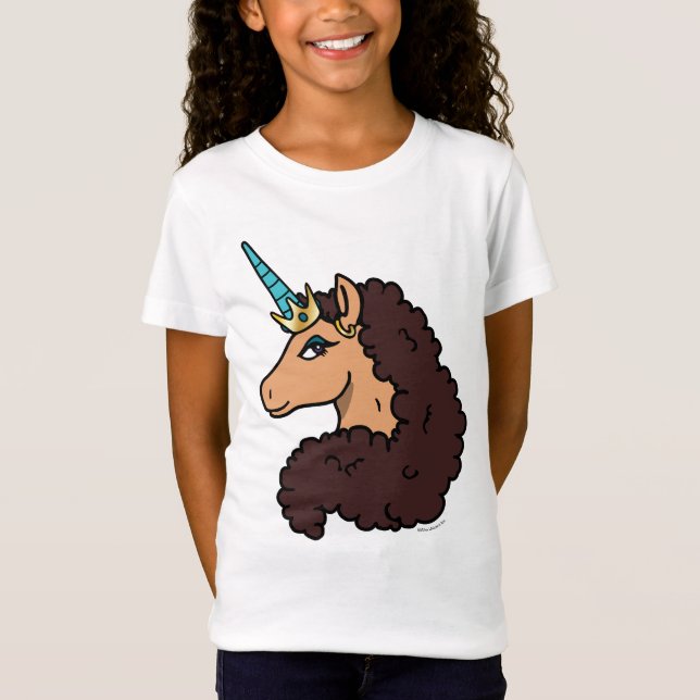 Afro Unicorn | Divine T Shirt (Framsida)