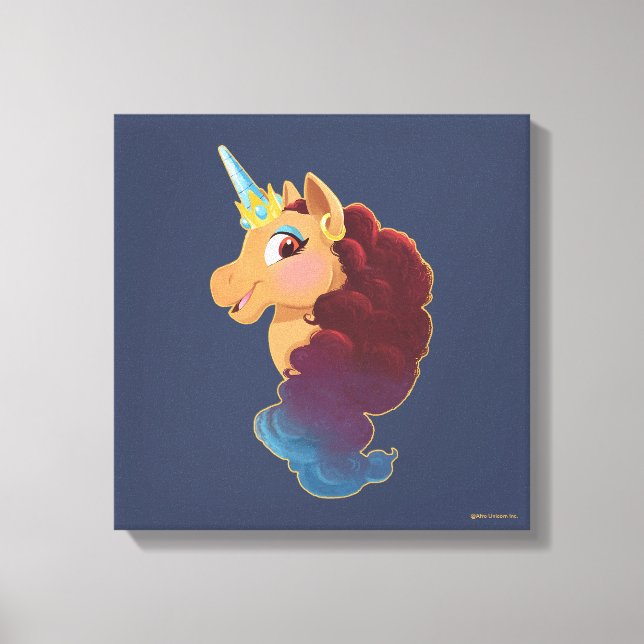 Afro Unicorn | Divine the Unicorn Canvastryck (Framsida)
