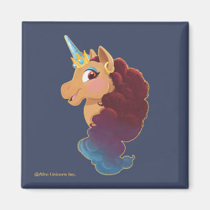 Afro Unicorn   Divine the Unicorn Magnet